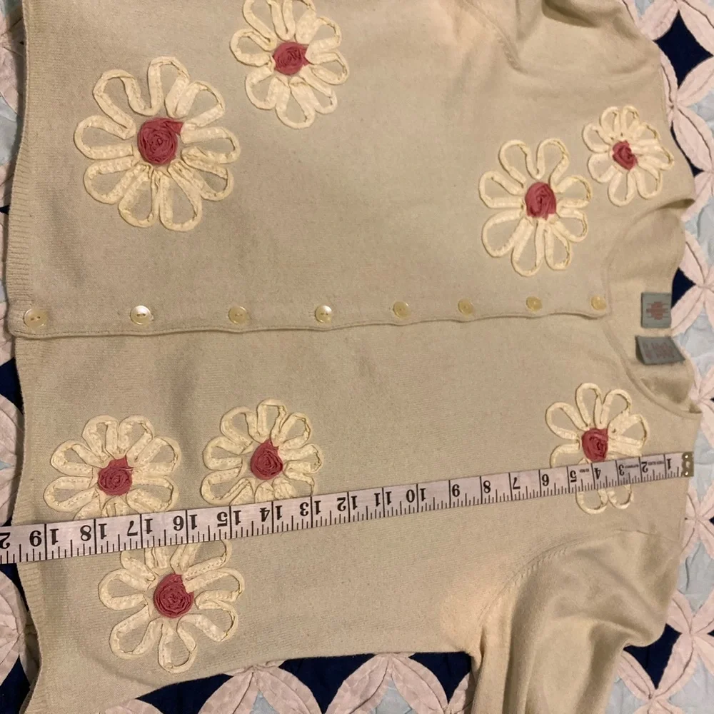 vintage HWR, Anthropologie cardigan, sz.L ( M? see measurements) - Picture 7 of 7